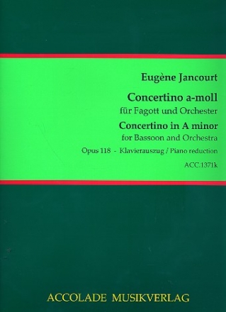 Concertino a-Moll op.118 fr Fagott und Orchester fr Fagott und Klavier