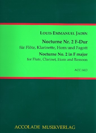 Nocturne F-Dur Nr.2 fr Flte, Klarinette, Horn und Fagott Partitur und Stimmen
