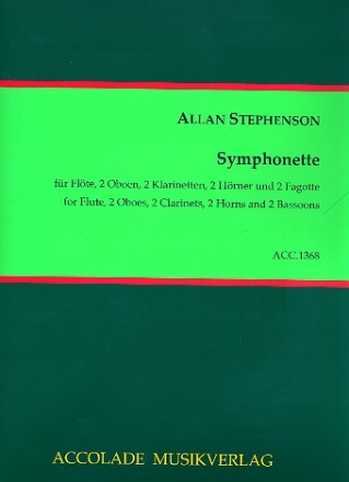 Symphonette fr Flte, 2 Oboen, 2 Klarinetten, 2 Hrner und 2 Fagotte Partitur und Stimmen