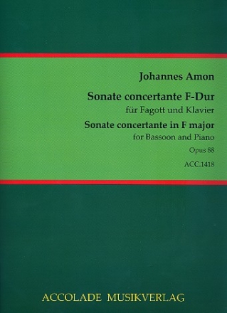 Sonate concertante F-Dur fr Fagott und Klavier