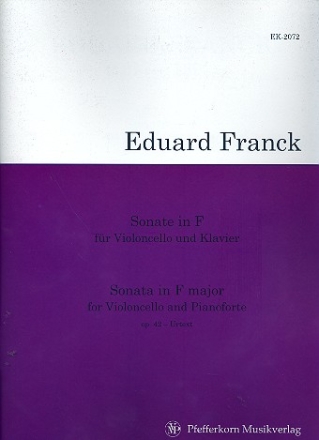 Sonate F-Dur Nr.2 op.42 fr Violoncello und Klavier