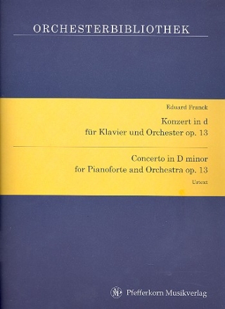 Konzert d-Moll Nr.1 op.13 - fr Klavier und Orchester Partitur