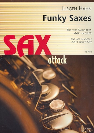 Funky Saxes fr 4 Saxophone (SATB/AATT) Partitur und Stimmen