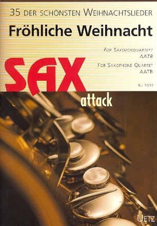Frhliche Weihnacht fr 4 Saxophone (AATBar) Partitur und Stimmen