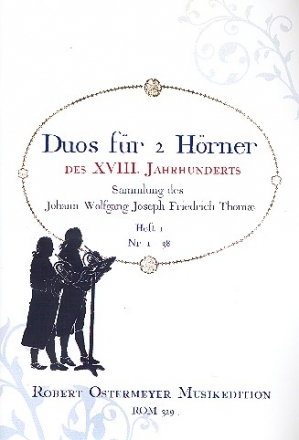 Duos fr 2 Hrner des 18. Jahrhunderts Band 1 (Nr.1.38) fr 2 Hrner Spielpartitur