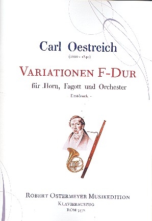 Variationen F-Dur fr Horn Fagott und Orchester fr Horn, Fagott und Klavier Stimmen