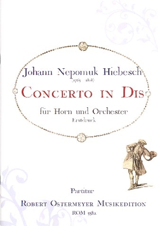 Konzert in Dis fr Horn und Orchester Partitur