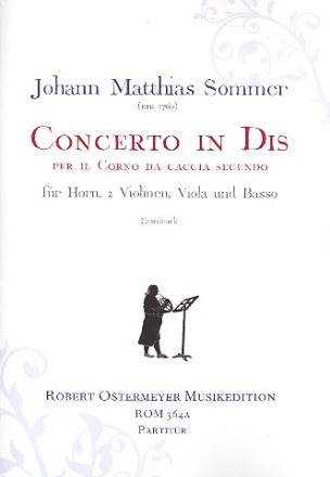 Concerto in Dis fr Horn und Streicher Partitur