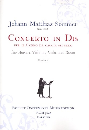 Concerto in Dis fr Horn und Streicher Partitur