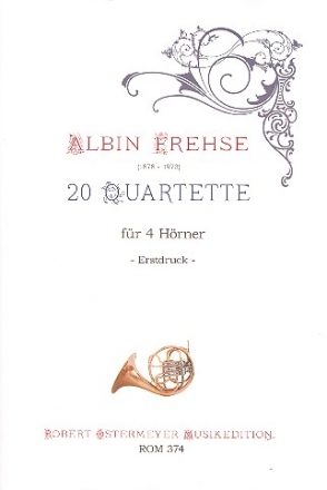 20 Quartette fr 4 Hrner Partitur und Stimmen