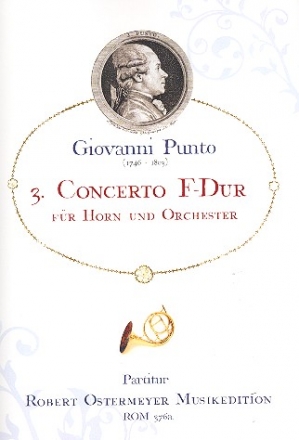 Konzert F-Dur Nr.3 fr Horn und Orchester Partitur
