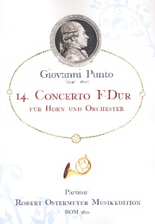 Konzert F-Dur Nr.14 fr Horn und Orchester Partitur