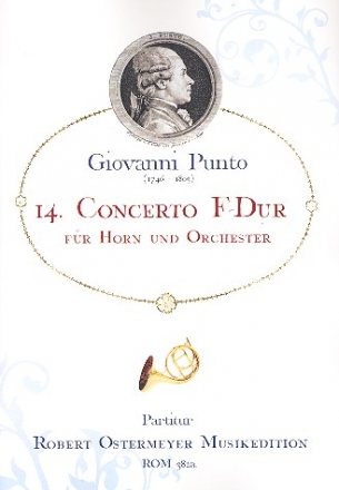 Konzert F-Dur Nr.14 fr Horn und Orchester Partitur