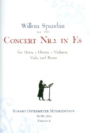 Konzert Es-Dur Nr.2 fr Horn solo, 2 Oboen, 2 Violinen, Viola und Bc Partitur