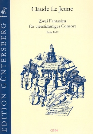 2 Fantasien fr 4stimmiges Consort (Gamben/Blasinstrumente) Partitur und Stimmen
