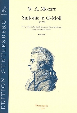 Sinfonie g-Moll KV550 fr Orchester fr 2 Violinen, 2 Violen und Violoncello Stimmen