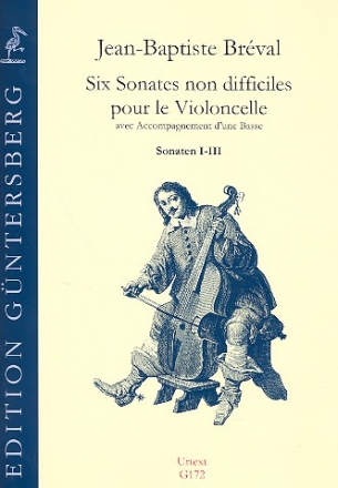 6 Sonates non difficile op.40 vol.1 pour violoncelle et basse partition et parties