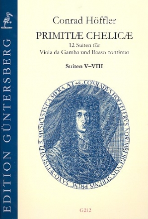 Primitiae chelicae Band 2 (Nr.5-8) fr Viola da gamba und Bc Partitur und Stimmen (Bc nicht ausgesetzt)