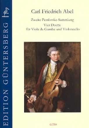 4 Duette aus der 2. Pembroke-Sammlung fr Viola da gamba und Violoncello Partitur und Stimmen