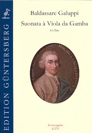 Sonate G-Dur fr Viola da gamba und Bc Partitur und Stimmen (Bc ausgesetzt)