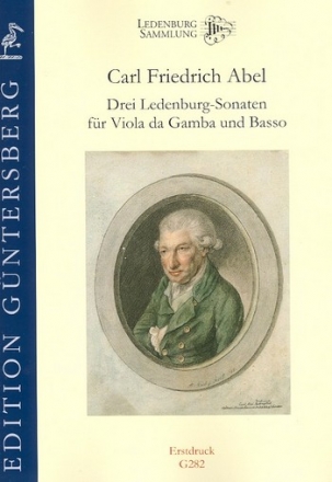 3 Ledenburg-Sonaten fr Viola da Gamba und Bc Partitur und Stimmen (Bc ausgesetzt)