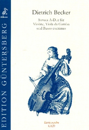 Sonate A-Dur fr Violine, Viola da gamba und Bc Partitur und Stimmen (Bc ausgesetzt)