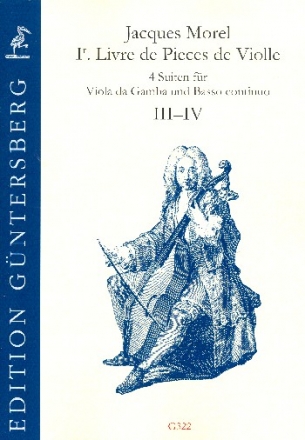 Premier livre de pices de violle - Suiten 3 und 4 fr Viola da gamba und Bc Partitur und Stimmen (Bc ausgesetzt)