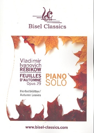 Feuilles d'automne op.29 fr Klavier