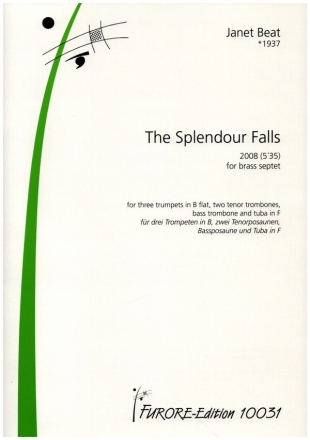 The Splendour Falls fr 3 Trompeten, 2 Tenorposaunen, Bassposaune und Tuba in F Partitur und Stimmen