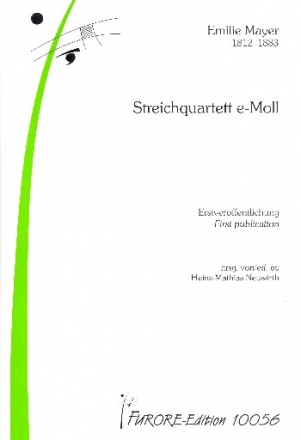 Streichquartett e-Moll fr 4 Streicher Partitur und Stimmen