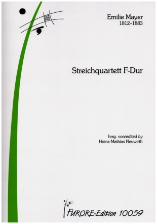 Streichquartett F-Dur fr 4 Streicher Partitur und Stimmen