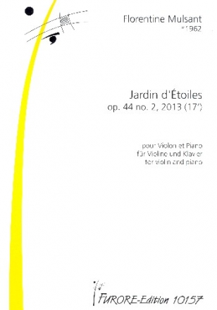 Jardin d'toiles op.44,2 fr Violine und Klavier