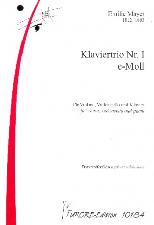 Trio e-Moll Nr.1 fr Violine, Violoncello und Klavier Stimmen