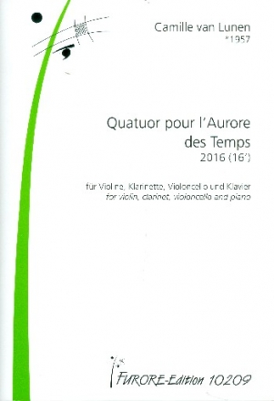 Quatuor pour l'aurore des temps fr Violine, Klarinette, Violoncello und Klavier Stimmen