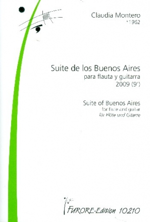 Suite de los Buenos Aires fr Flte und Gitarre Partitur und Stimme