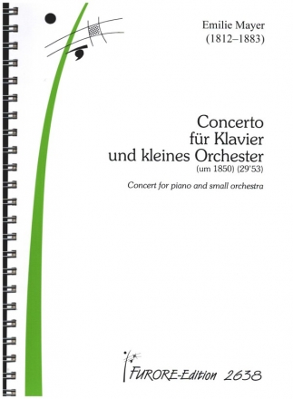 Concerto fr Klavier und kleines Orchester Partitur