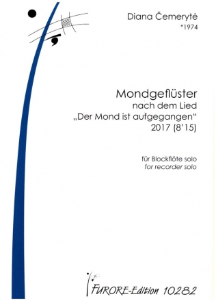 Mondgeflster nach dem Lied 'Der Mond ist aufgegangen' fr Blockflte (Tenor- oder Bassblockflte)