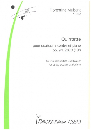 Quintette op.94 fr Streichquartett und Klavier Partitur und Stimmen