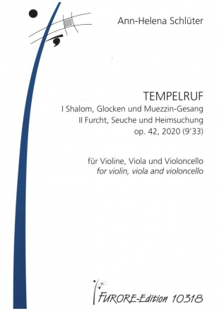 Tempelruf op.42 fr Violine, Viola und Violoncello Partitur und Stimmen