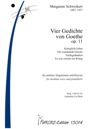 4 Gedichte von Goethe op.11 fr Gesang und Klavier