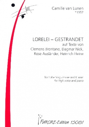Lorelei - Gestrandet fr Gesang (hoch) und Klavier Partitur