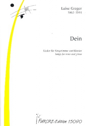 Dein fr Gesang und Klavier Partitur