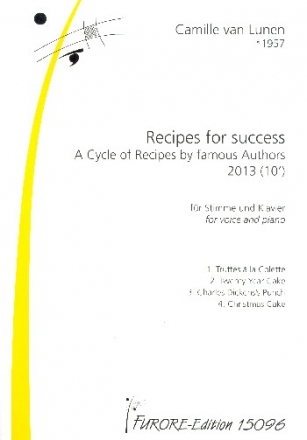 Recipes for success fr Gesang und Klavier Partitur (en)