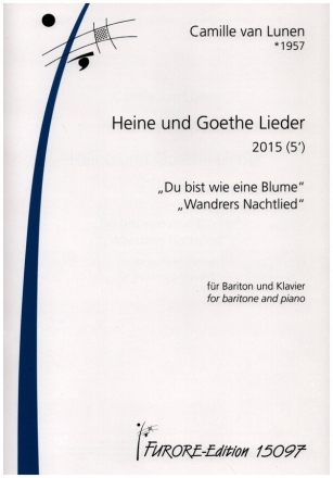 Heine und Goethe Lieder fr Bariton und Klavier Partitur