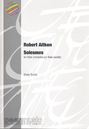 Solesmes for flute orchestra (sextet) study score