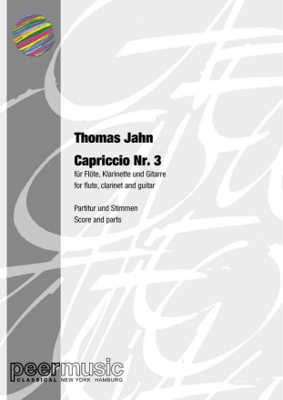Capriccio Nr.3 fr Flte,  Klarinette und Gitarre Partitur und Stimmen