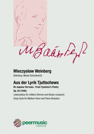 Aus der Lyrik Tjuttschews op.25 fr mittlere Singstimme und Klavier (russ. / kyrillisch)