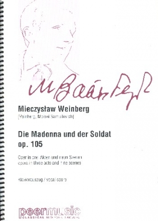 Die Madonna und der Soldat op.105 Oper in drei Akten und neun Bildern Klavierauszug (kyr/russ)