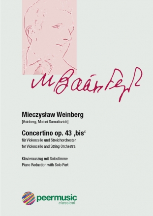 Concertino op.43 ,bis'  (1948) fr Violoncello und Streichorchester Klavierauszug mit Solostimme