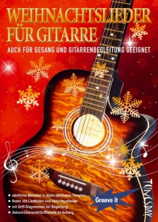Weihnachtslieder fr Gitarre (Gesang und Gitarre) (mit Texten und Akkorden)